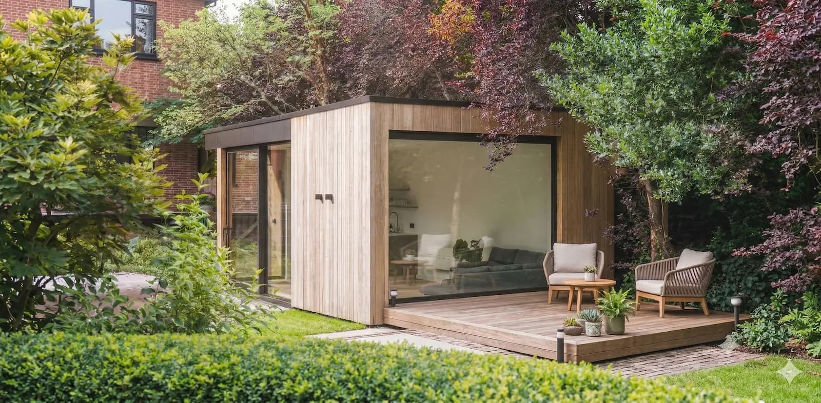 Modern outbuilding with smart automation